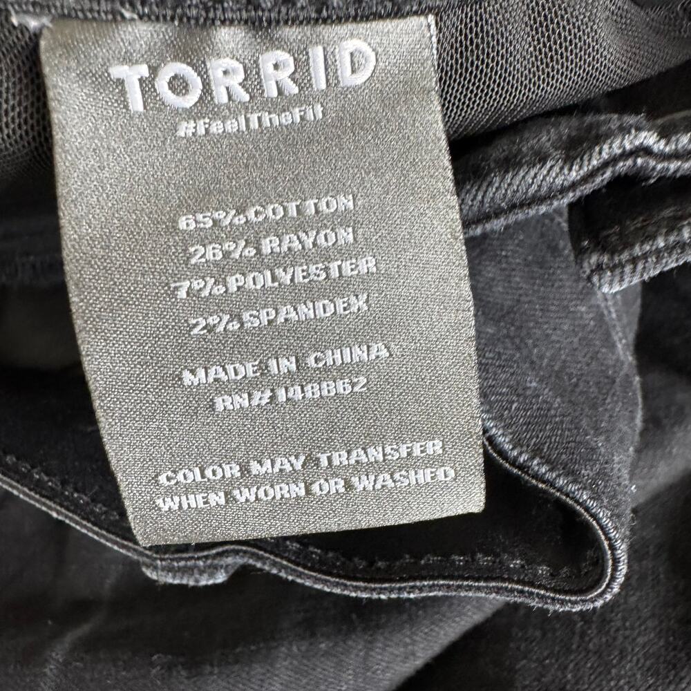 Torrid Bombshell Premium Stretch Black Skinny Jea… - image 6